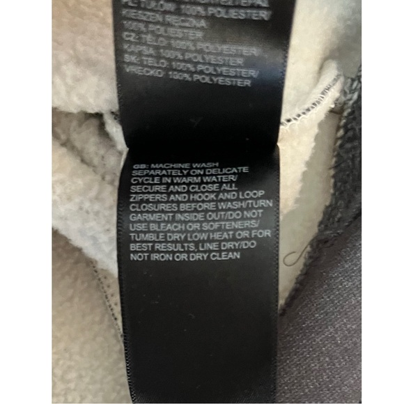 The North Face Women’s Gray Cowl Neck Sherpa Lined Sweatshirt Size Small - Picture 6 of 8